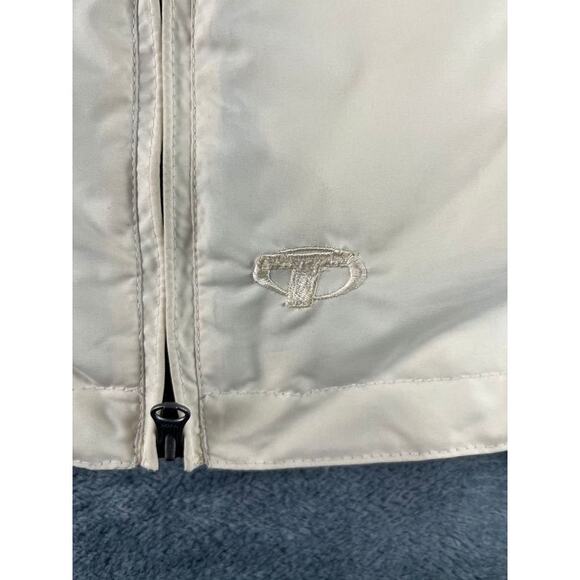 Tusk Vintage Snowboard Jacket Women's Size 10 White Blue Zip  Y2K Ski #944-80J - Picture 13 of 16